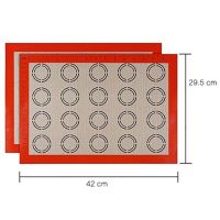 【❉HOT SALE❉】 daoge แผ่นรองแผ่นรองอบทำจากซิลิโคน2ชิ้นแผ่นรองแผ่นรองอุปกรณ์อบขนมแป้งขนมอุปกรณ์ทำอาหารครัว