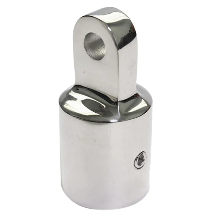 Single Screw 316 Stainless Steel Eye End Cap Bimini Top Hardware Marine ...