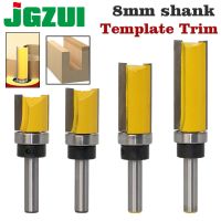 8mm Shank Template Trim Hinge Mortising Router Bit Straight end mill trimmer ทําความสะอาดล้าง trim Tenon เครื่องมืองานไม้