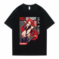 การออกแบบเดิมญี่ปุ่นอะนิเมะโรงเรียนมัธยม DxD Tshirt Rias Gremory เสื้อยืดเสื้อยืดผู้ชายผู้หญิงตลกขนาดใหญ่ Tees แขนสั้นฤดูร้อน unisexS-5XL