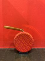 ICONCRAFT Circular Bamboo Clutch Bag กระเป๋า ลายผ้าไหมผสมผสานกับงานโลหะ 247 Studio