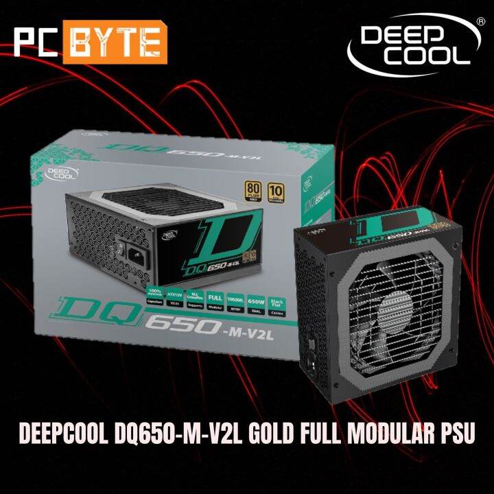 DEEPCOOL DQ650-M-V2L GOLD FULL MODULAR PSU | Lazada