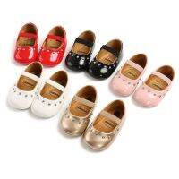 【hot】！ 2021 Newborn Baby Shoes Leather Rivet Pink Soft Non-slip Crib