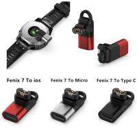 Type C/micro/ios USB หญิง4pin อะแดปเตอร์ชาร์จสำหรับ G Armin Fenix 6/5 Instinct 2วินาที Venu 2บวก EPIX นาฬิกาชาร์จแปลง