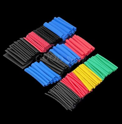 580pcs/530pcs/260pcs/750 Assortment Electronic 2:1 Wrap Wire Cable Insulated Polyolefin Heat Shrink Tube Ratio Tubing Insulation Cable Management