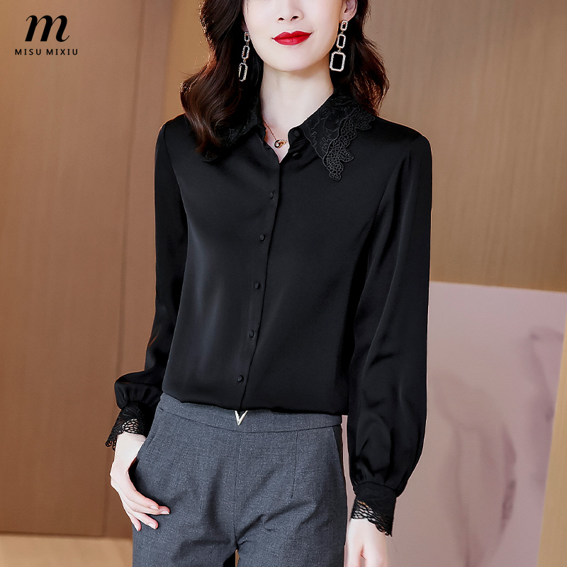 Fashion Blouses Long Sleeve Blouses Long Sleeve Blouse black elegant 