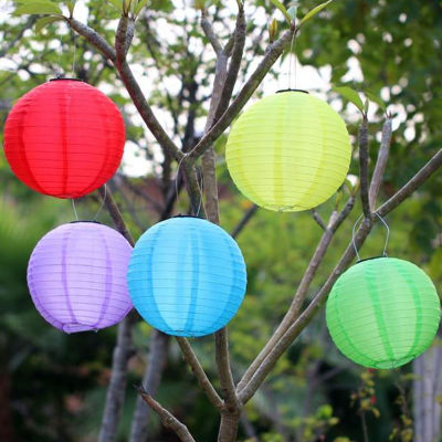 8Inch IP55 Waterproof LED Solar Lantern Lamp Hanging Light for Outdoor Yard Festival Celetion Party Garden Decoration Lamp
