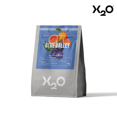 X2O COFFEE เมล็ดกาแฟ Blue Valley 125 g. (For Filter and Espresso)