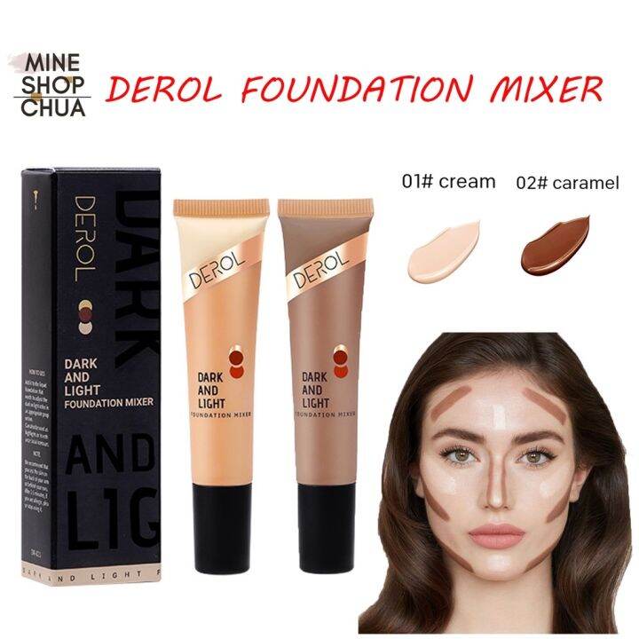 DEROL Dark And Light Foundation Mixer Concealer Oil Control BB Cream