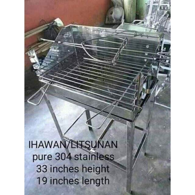 PURE STAINLESS STEEL GRILLER IHAWAN/LITSUNAN [READ DESCRIPTION] Lazada PH