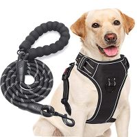 Harness Dog Chest for Dog Reflective Dog Harness Safety Adjustable Dog Training Collar Outdoor Sport No Pull Vest Pet Items Collars