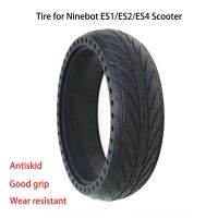 Ninebot Scooter Solid Tire 8x2.125 Honeycomb Shock Absoption Inflation Free Antiskip Tyre for ES2 ES4 Skatebaord DIY Accessories