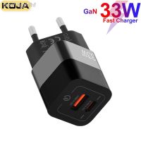 Hjghfhf KOJA 33W เครื่องชาร์จ USB GaN QC 3.0 PPS Type-C สำหรับ IPhone 14 13 11 8 Plus