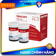 Chính Hãng Hộp 50 Que Thử Đường Huyết Safe AQ Smart Chính Hãng Sinocare