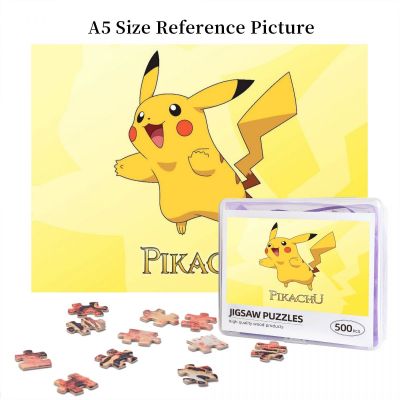 Pokémon Pokemon Pikachu (2) Wooden Jigsaw Puzzle 500 Pieces Educational Toy Painting Art Decor Decompression toys 500pcs