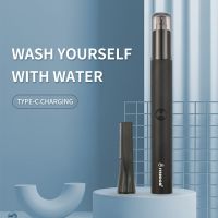 ZZOOI 2 in 1 Electric Nose Hair Trimmer Portable Nose Hair Shaver for Men Minimalist Design Safely Trimming Nose Hair