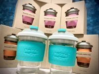 MoChic แก้วกาแฟ 12OZ(340ml) พร้อมฝาปิด ที่จับแก้วกันลื่น(สินค้าพร้อมส่ง)