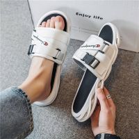 Slippers mens summer outerwear Internet celebrity ins trendy brand Edison Chen sports outdoor outdoor beach sandals 【JYUE】