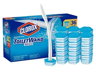 Clorox ToiletWand Clorox Toilet wand (ด้ามจับ+ หัวแปรงน้ำยาในตัว 36 ชิ้น) ไม้ขัดส้วม แปรงขัดห้องน้ำ ชักโครก Clorox ToiletWand Disposable Toilet Cleaning System With 36 Refill