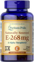 With a small ticket natural vitamin E soft capsules 250 Puritans Pride imported from the United States