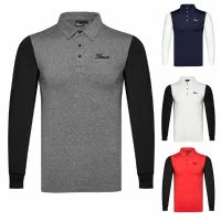 Le Coq✸ Titleist Golf mens clothing polo shirt breathable sunscreen comfortable quick-drying golf outdoor sports long-sleeved sweat-wicking top