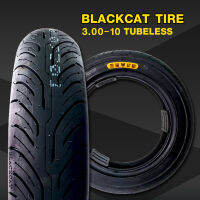 ยางนอก BLACKCAT TIRE 3.00-10 tubeless และ ยางใน BLACKCAT TIRE 3.00"-10 TR87 SCOOTER BUTYL TUBE