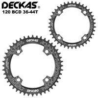 DECKAS 120BCD 36ครั้ง/38/40/42/44ครั้งภูเขาจักรยานหมุน Chainwheel อลูมิเนียม Chainring กลวงซ่อมที่เหมาะสม BCD 120มิลลิเมตร