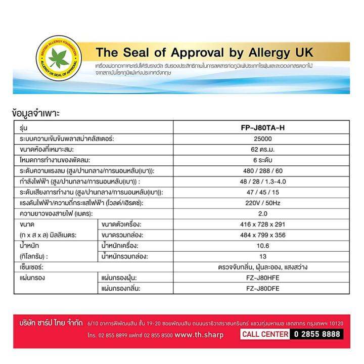 sharp-เครื่องฟอกอากาศชาร์ป-รุ่น-fp-j80ta-h-ขนาด-62-ตร-ม