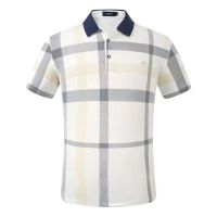 เสื้อยืดผู้ชาย Kaus POLO Garis BURBERRY