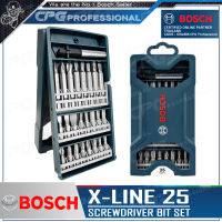 [รุ่นใหม่!! กล่องน้ำเงิน] BOSCH ชุดดอกไขควง 25 ชิ้น รุ่น X-LINE 25 ++ของแท้100%++