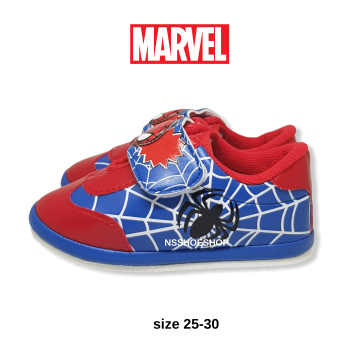 รองเท้าผ้าใบเด็ก-เด็กเล็ก-สไปเดอร์แมน-spider-man-sneaker-ลิขสิทธิ์แท้-100-มีเสียง-น้ำหนักเบา