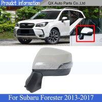 อะไหล่กระจกมองหลังประตูด้านนอกสำหรับซูบารุ Forester 12สายมีไฟ2013 2017ด้านหลังกระจกด้านข้างกระจก Veiw