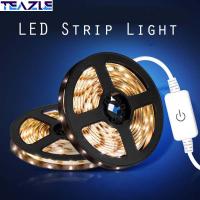 TEAZLE ไฟสีขาวแถบไฟ LED ยืดได้อบอุ่น60Leds/M,DC 5V ไฟแถบไฟ LED 2/5M