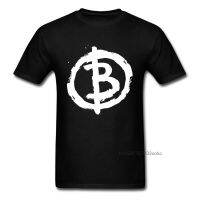 New Arrival Bitcoin Anarchist Men Black T-shirt White Letter B Print Short Sleeve Tops &amp; Tees Cotton Clothing Size L