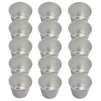 15 Pack Pudding Moulds, Non Stick Pudding Cups Egg Tart Mold,Sturdy Moulds for Making Sweet and Savoury Treats