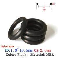 CS2.0mm ID1.0-10.5mm NBR Rubber O-Ring Washer Seal Plastic gasket Silicone film oil and water gasket sealing