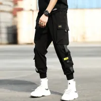 Men Black Joggers Pants Summer  Mens Hip hop Big Pockets Cargo Pants Male Spring Streetwear Overalls Sweatpants Harem Pant