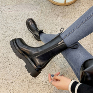 High-quality Women s Boots Side Zipper Martin Boots Women s New Elastic