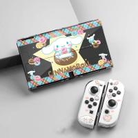 Sanrio Hello Kitty My Melody Kuromi Nintendo Switch Oled Protective Case Transparent Hard Shell Bracket Anti-Fall Festival Gift