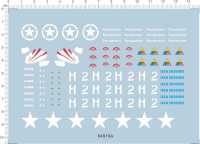 135 Scale US Usa Army Star Sherman Tank Markers Model Kit Water Slide Decal