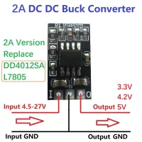 2A ขนาดเล็ก DC-โมดูลเครื่องแปลงไฟ4.5V-27V ถึง3.3V 4.2V 5V Step-Down Board แทนที่7805 AMS1117 LM2596 LM338ทรานซิสเตอร์220