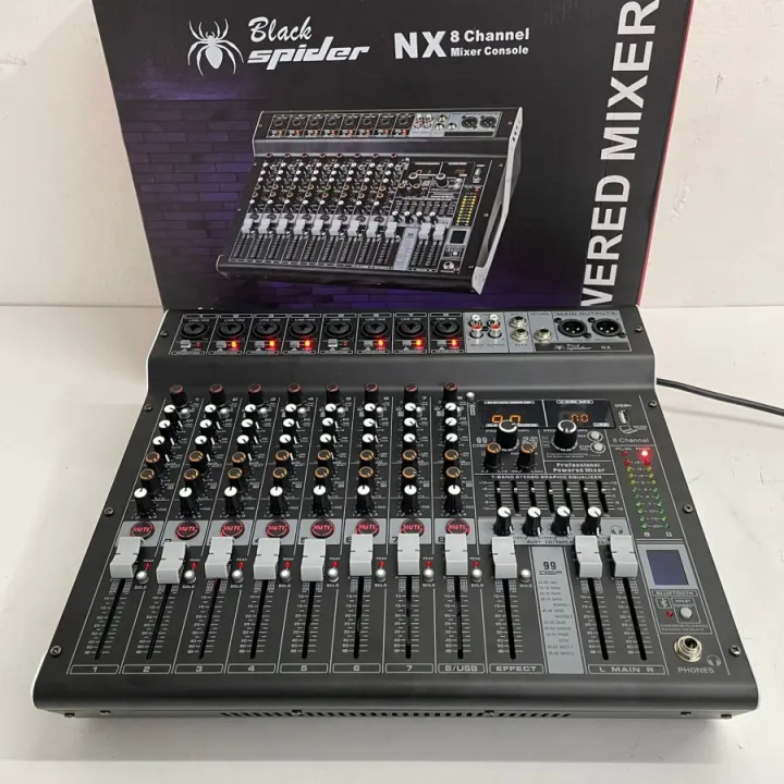 MIXER BLACK SPIDER NX8 MIXER 8 CHANNEL NX 8 Lazada Indonesia