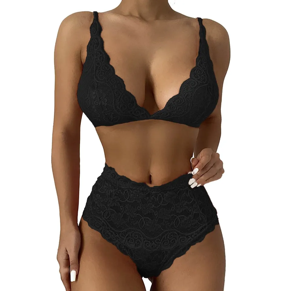 Plus Size Lingerie for Women - Sexy Strappy Harness Top Eyelash