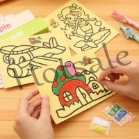 【hot sale】 ۩ B02 10Pcs Children Drawing Toys Sand Painting Pictures Kid DIY Crafts Education Toy for Boys Girls Schedule Sticker