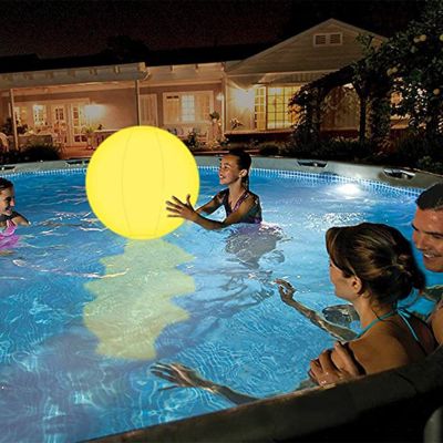 Swimming Pool Toy 13 Colors Glowing Ball Inflatable LED Glowing Beach Ball Water Play Equipment Entertainment dropshipping