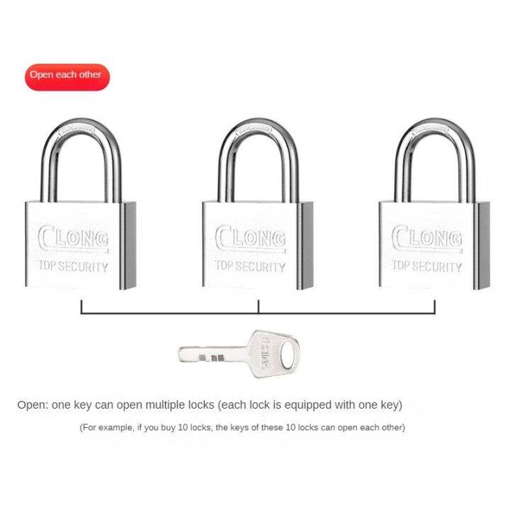 30/40/50/60MM Stainless Steel Heavy Duty Key Lock Security Padlock