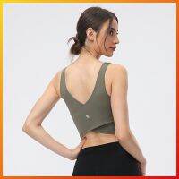 Lululemon  ใหม่เสื้อกล้ามสําหรับสตรีแขนกุดเหมาะกับการเล่นโยคะฟิตเนสกีฬา C2988