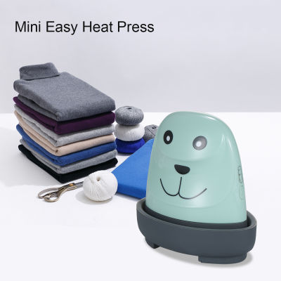 Mini Easy Heat Press Portable Cute Puppy Heat Press Machine for T-shirt Shoes Bags Hats Iron Pressing Machine for Heating Transfer DIY Shirt Printing