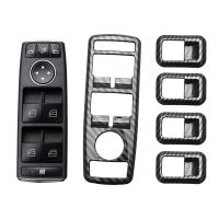 5Pcs Car Window Switch Button Trim Cover Frame 1 Pcs Window Switch Block Electric Power Window Master Switch