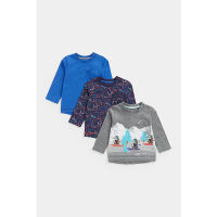 เสื้อยืดแขนยาวเด็กผู้ชาย Mothercare Antarctic Adventure Long-Sleeved T-Shirts - 3 Pack CC819